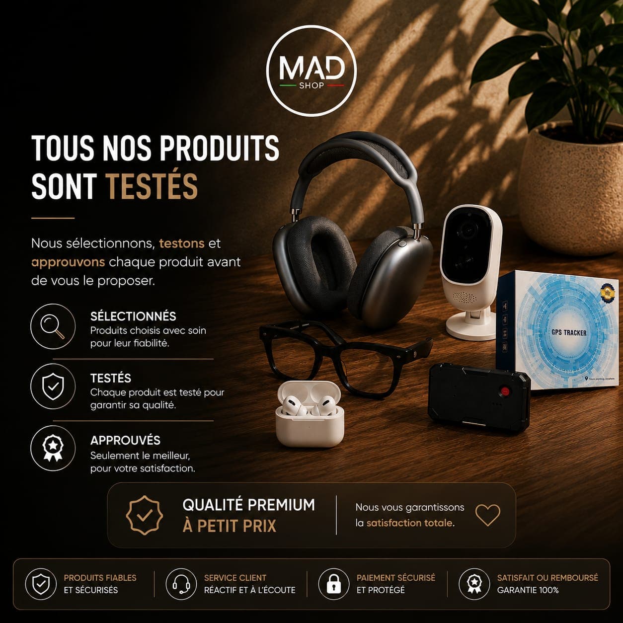 Sélection de produits MAD Shop